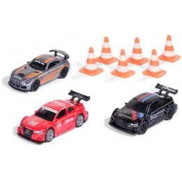 SIKU Super - závodní auta s kužely (sada 3ks)