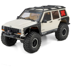 Detailně zpracovaný expediční RC model auta Axial s licencovanou karoserií Jeep Cherokee XJ na podvozku podvozku SCX10 III. Kovové šasi, víceprvkové zavěšení, funkce DIG, přímé nápravy, elektronika Spektrum. Karoserie s maketovými prvky, čirými...