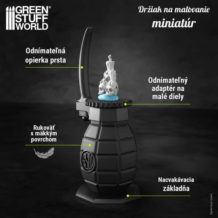 Rukoväť na maľovanie miniatúr Green Stuff World | RCsvet