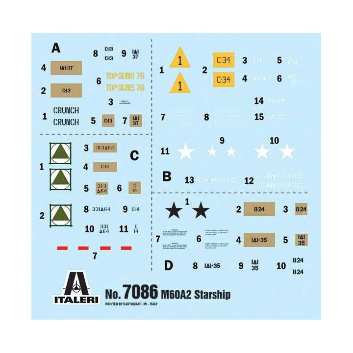 Model Kit tank 7086 - M60A2 (1:72)