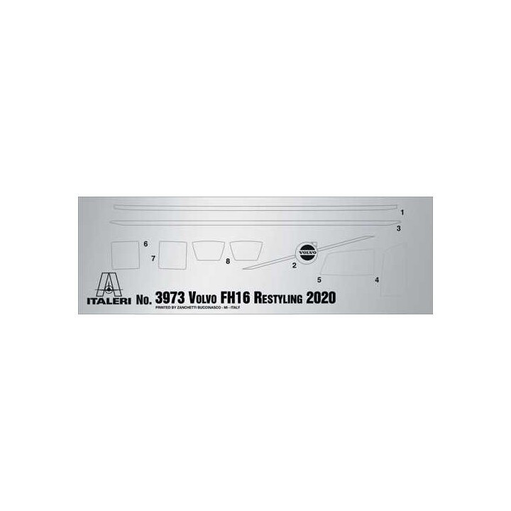 Model Kit truck 3973 - Volvo F12 Intercooler Medium Roof (1:24)