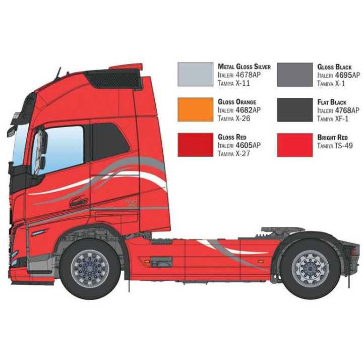 Model Kit truck 3973 - Volvo F12 Intercooler Medium Roof (1:24)