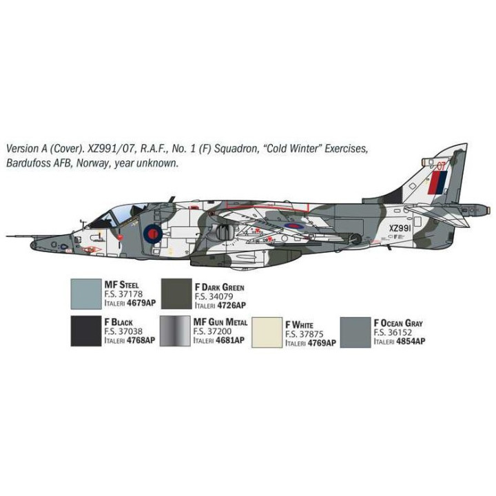 Model Kit letadlo 91278 - Harrier GR.3 "Winter Camo" (1:72)