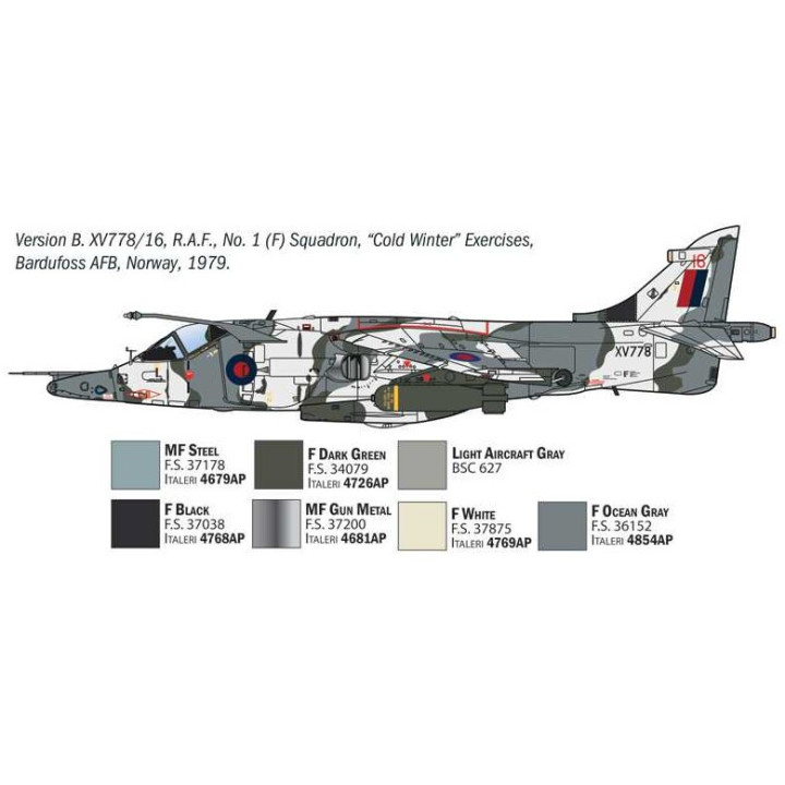 Model Kit letadlo 91278 - Harrier GR.3 "Winter Camo" (1:72)