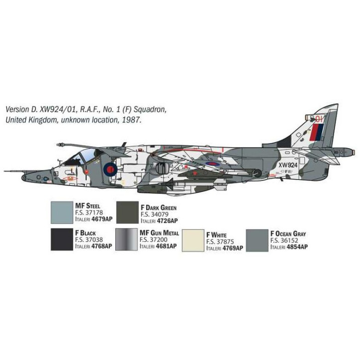 Model Kit letadlo 91278 - Harrier GR.3 "Winter Camo" (1:72)