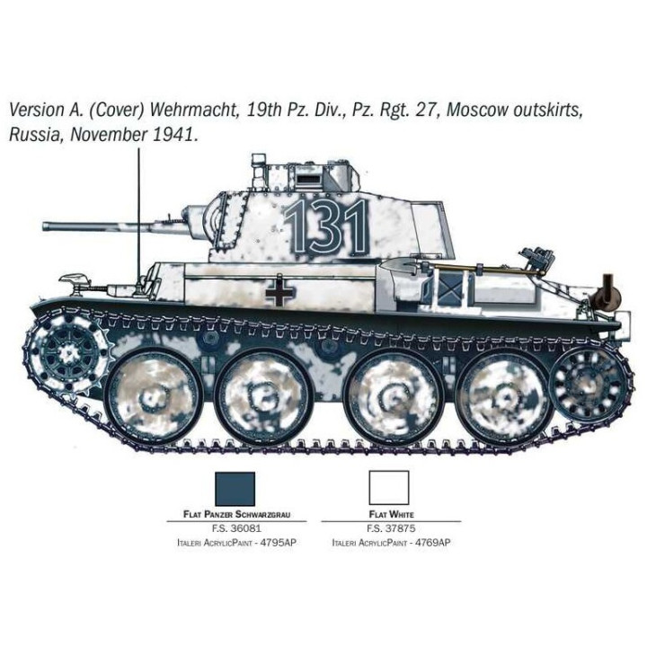 Model Kit military 96489 - Pz. Kpfw. 38(t) Ausf. F "Ghost Division" (1:35)