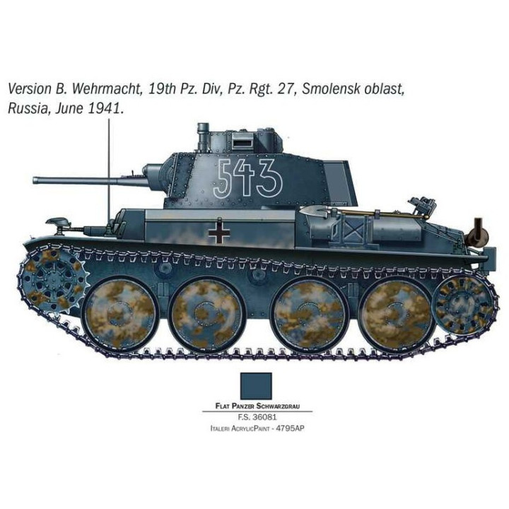 Model Kit military 96489 - Pz. Kpfw. 38(t) Ausf. F "Ghost Division" (1:35)
