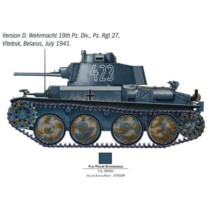 Model Kit military 96489 - Pz. Kpfw. 38(t) Ausf. F "Ghost Division" (1:35)