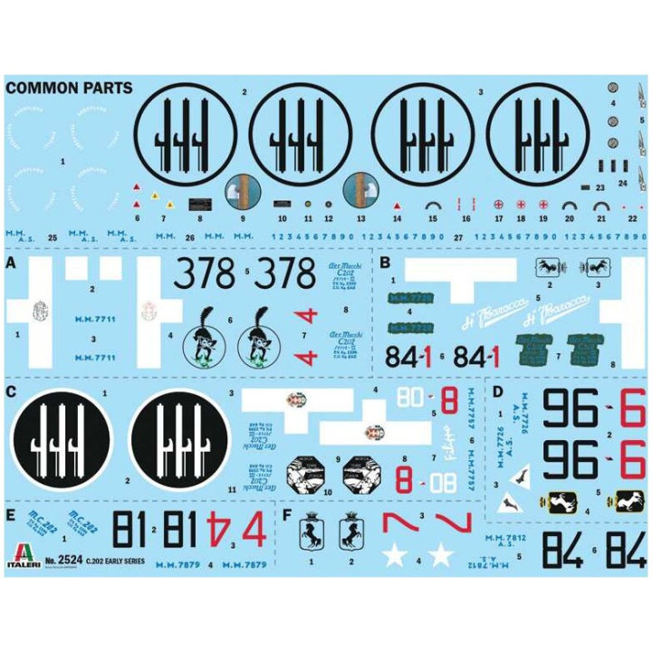 Model Kit letadlo 2524 - Macchi MC.202 Early Series (1:32)