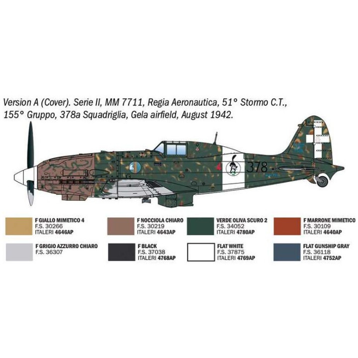 Model Kit letadlo 2524 - Macchi MC.202 Early Series (1:32)