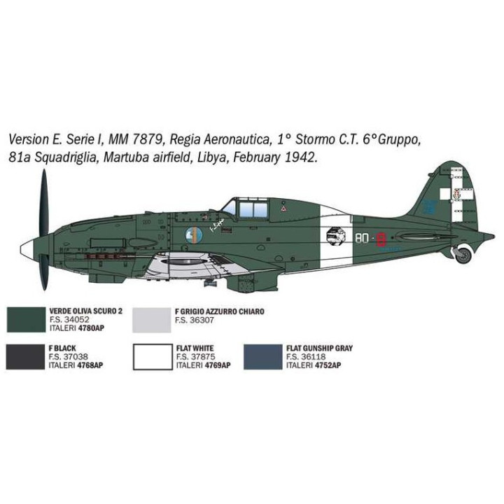 Model Kit letadlo 2524 - Macchi MC.202 Early Series (1:32)