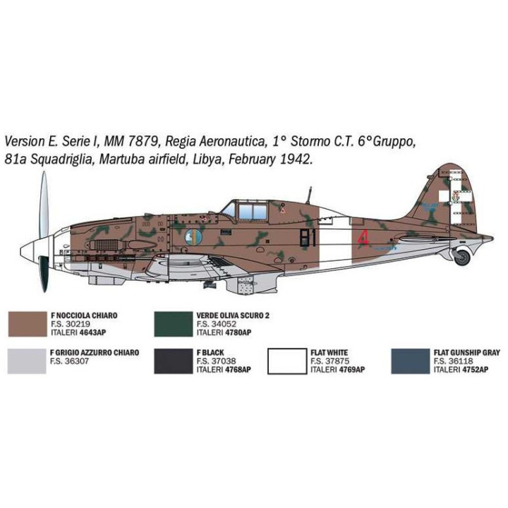 Model Kit letadlo 2524 - Macchi MC.202 Early Series (1:32)