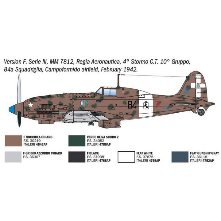 Model Kit letadlo 2524 - Macchi MC.202 Early Series (1:32)