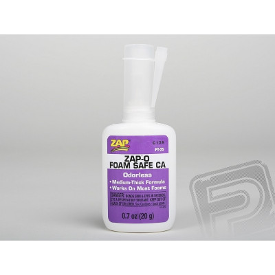 ZAP-O-Foam 20g (0,7oz) střední vteř. lepidlo STYRO