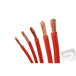 Kabel silikon 0.5mm2 1m (červený)