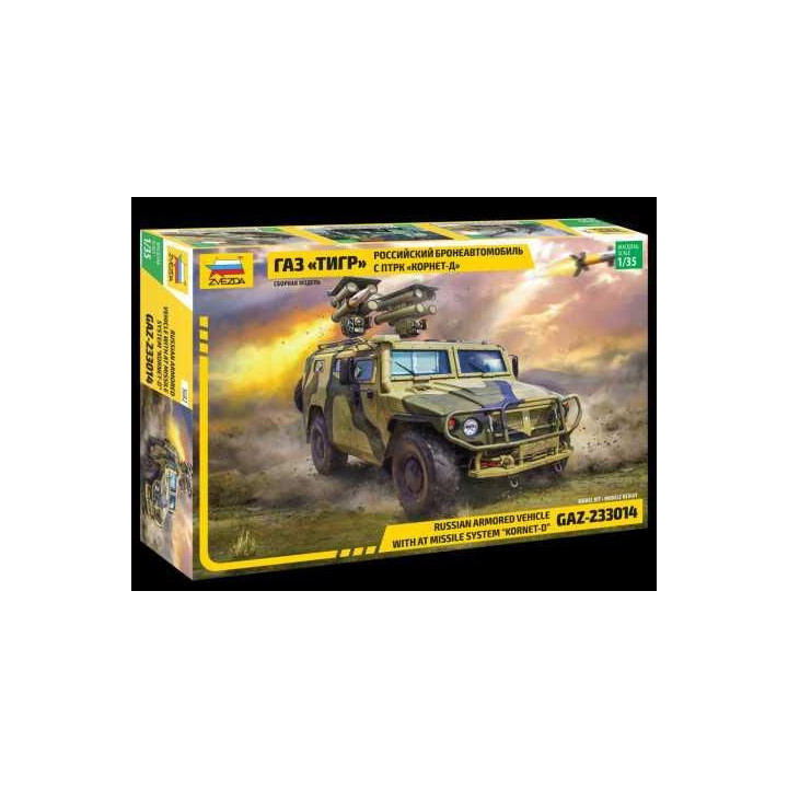 Model Kit military 3682 - GAZ with AT missile system "Kornet D" (1:35)