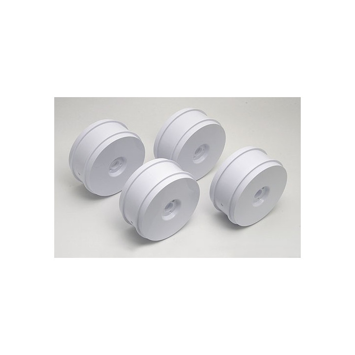 RC8 83mm 1/8 sada disků, bílé (4ks.)