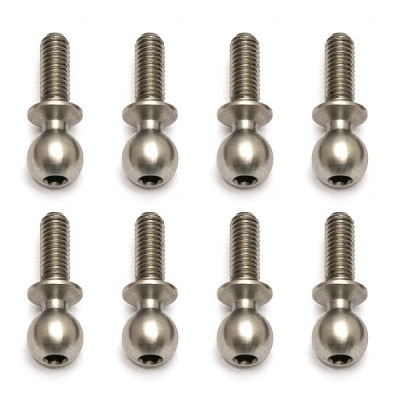 Kulové čepy, střibrné, 8mm, 8ks.