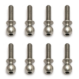Kulové čepy, střibrné, 10mm, 8ks.