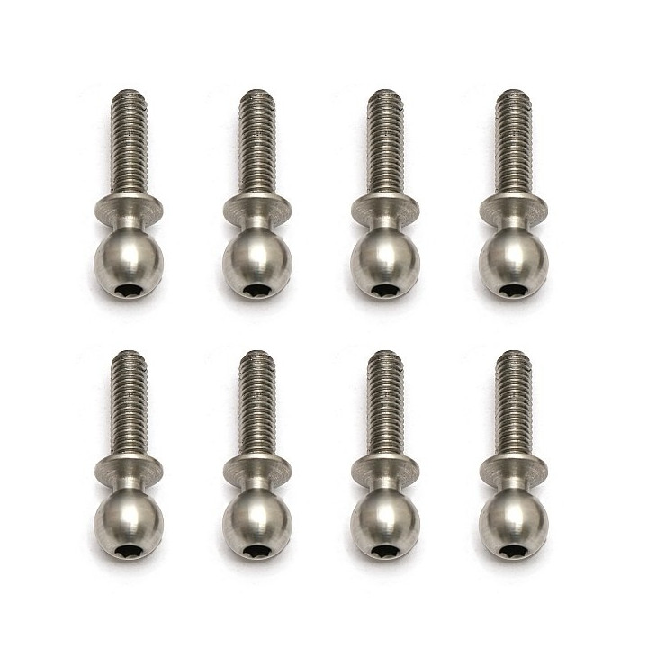 Kulové čepy, střibrné, 10mm, 8ks.