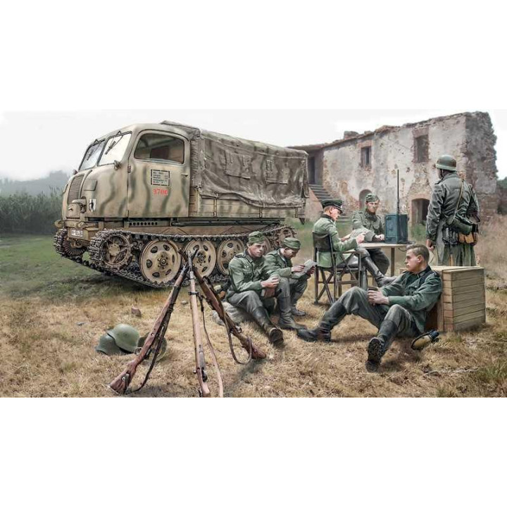 Model Kit military 6549 - STEYR RSO/01 with GERMAN SOLDIERS (1:35)