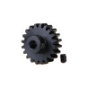 Traxxas pastorek na hřídel 3.17 mm (1/8") s 20 zuby a modulem ozubení 32DP ( 0,8 mm ) pro RC modely aut. Vyrobeno z kalené nástrojové oceli. Součástí balení je červík.