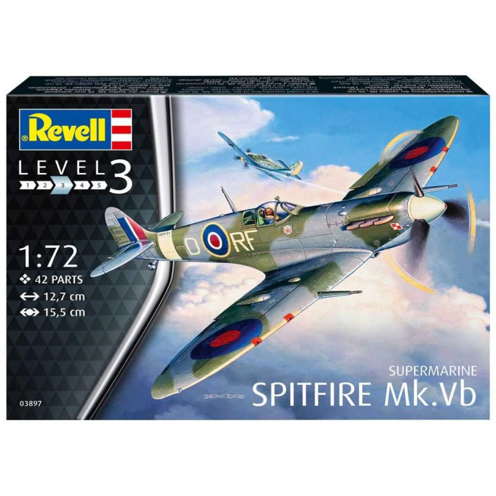Plastic ModelKit letadlo 03897 - Supermarine Spitfire Mk. Vb (1:72)