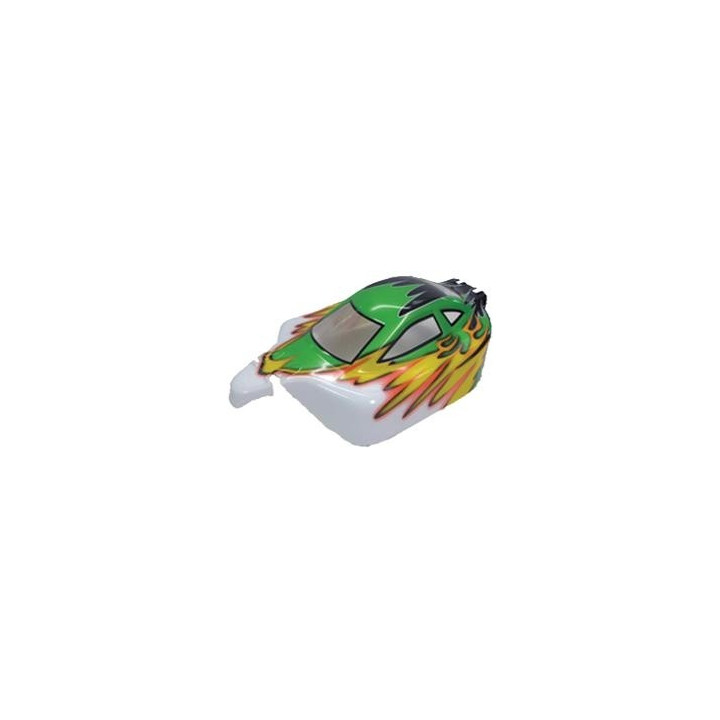 Karosérie lakovaná Himoto Buggy 1:10 (zeleno-žluto-bílá)