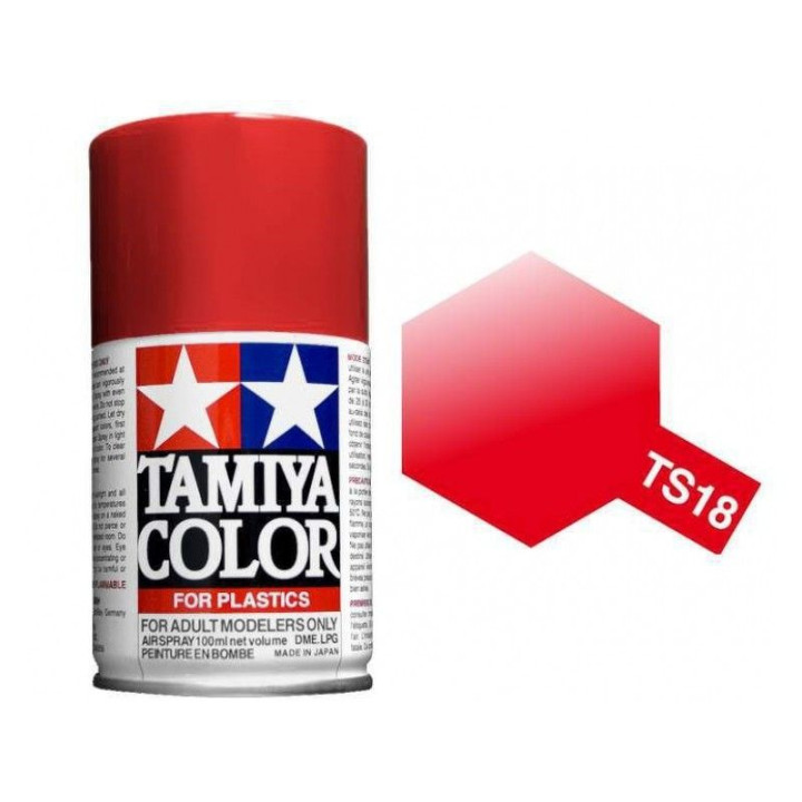 85018 TS 18 Metallic Red Tamiya Color 100ml (Acrylic Spray Paint)