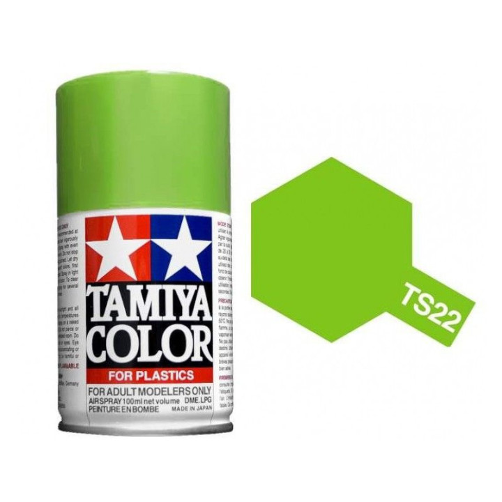 85022 TS 22 Light Green Gloss Tamiya Color 100ml (Acrylic Spray Paint)