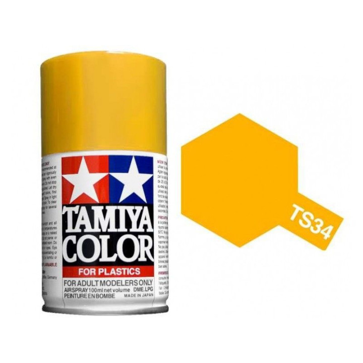 85034 TS 34 Camel Yellow Tamiya Color 100ml (Acrylic Spray Paint)