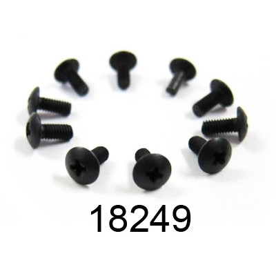 2,6x6mm šroub s kulatou hlavou, 10 ks.