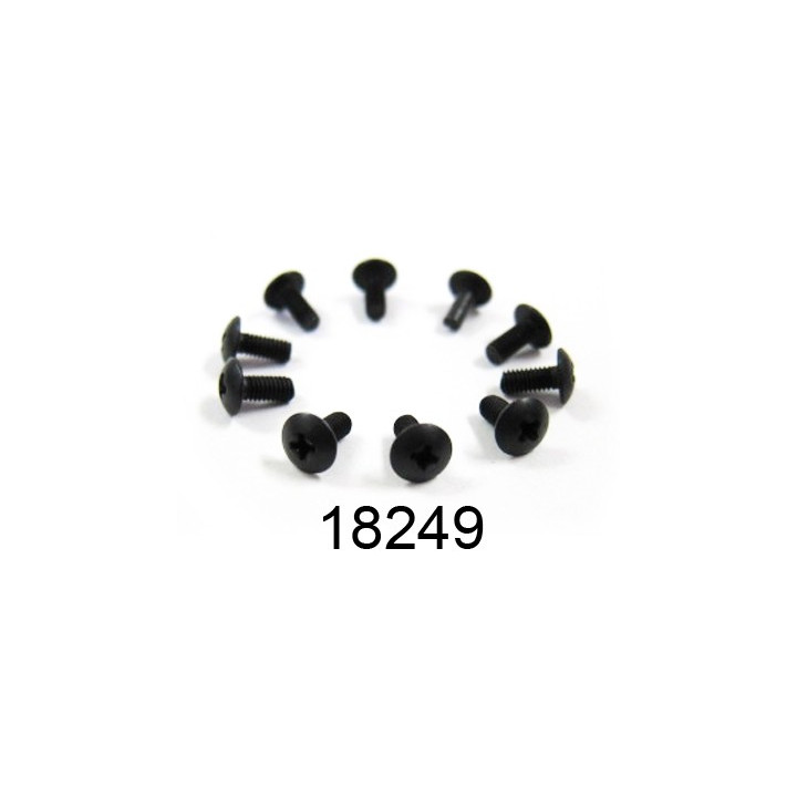 2,6x6mm šroub s kulatou hlavou, 10 ks.