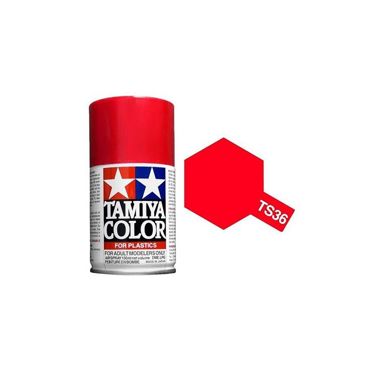 85036 TS 36 Fluorescent Red Tamiya Color 100ml (Acrylic Spray Paint)
