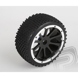 Gumy nalepené, BUGGY, černý disk, 2ks, 1/5