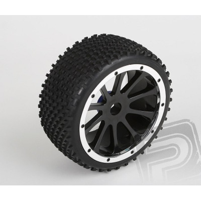 Gumy nalepené, BUGGY, černý disk, 2ks, 1/5