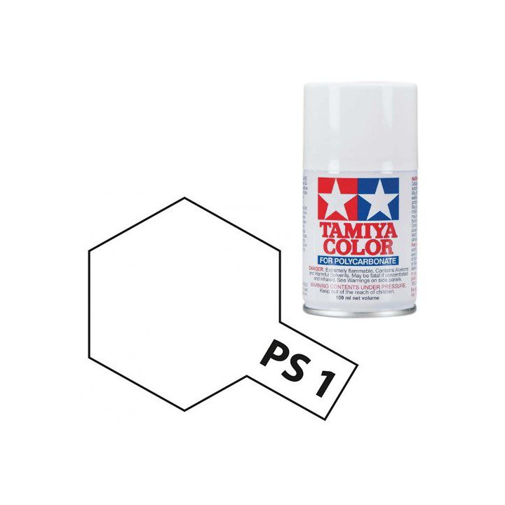 Tamiya Color PS-1 White Polycarbonate Spray 100ml