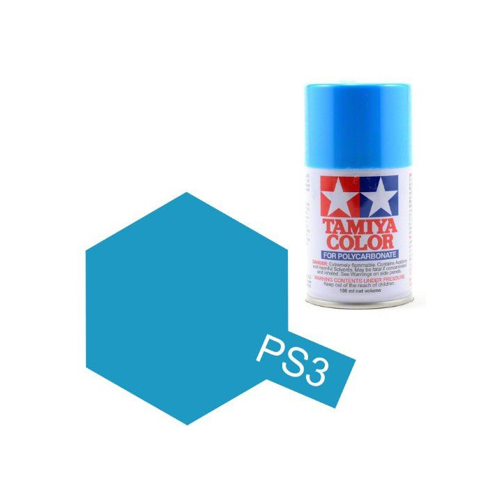 Tamiya Color PS-3 Light Blue Polycarbonate Spray 100 ml