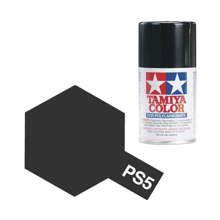 Tamiya Color PS-5 Black Polycarbonate Spray 100ml