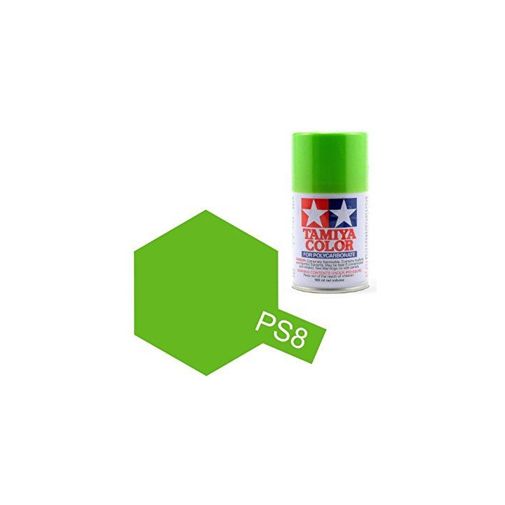 Tamiya Color PS-8 Light Green Polycarbonate Spray 100ml