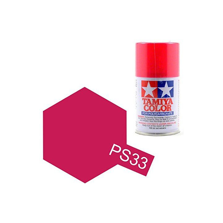 Tamiya Color PS-33 Cherry Red Polycarbonate Spray 100ml