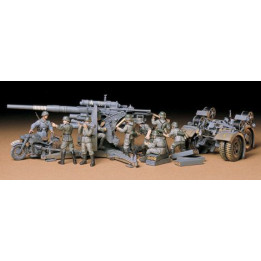 Tamiya 88mm FLAK + motocykel 1/35