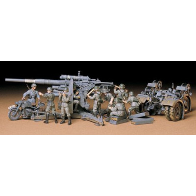 Tamiya 88mm FLAK + motocykel 1/35