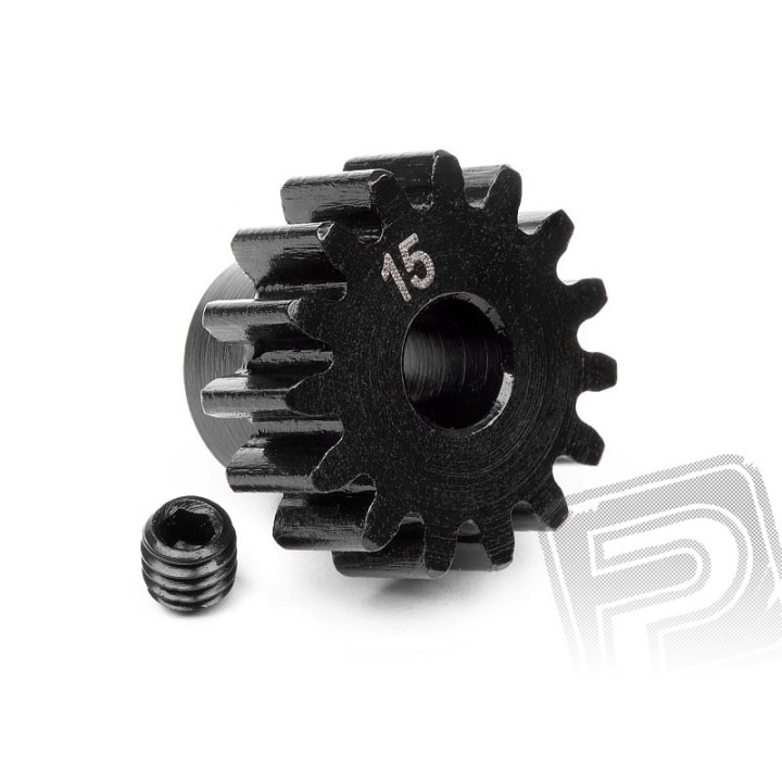 Pastorek 15 zubů (modul 1M) pro 5mm hřídel