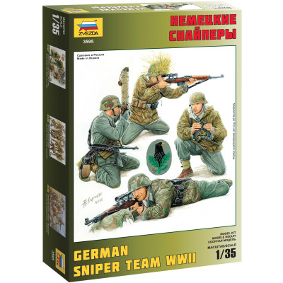 Model Kit figurky 3595 - German Sniper Team (1:35)