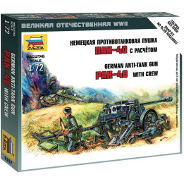 Wargames (WWII) military 6257 - Pak-40 (1:72)
