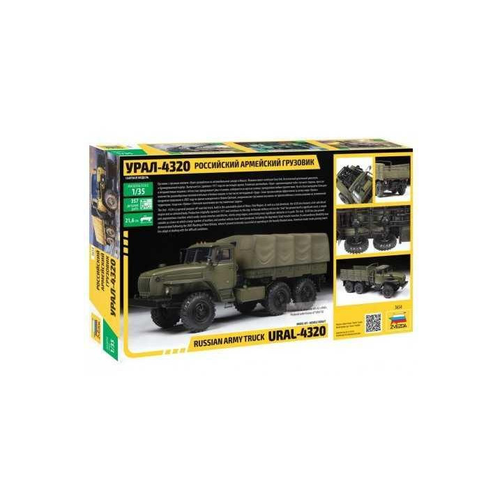 Model Kit military 3654 - RUSSIAN ARMY TRUCK URAL4320 (1:35)