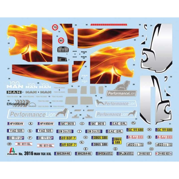 Model Kit truck 3916 - MAN TGX XXL D38 (1:24)