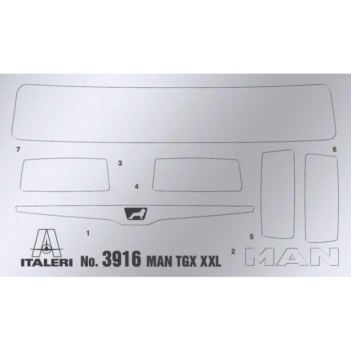 Model Kit truck 3916 - MAN TGX XXL D38 (1:24)