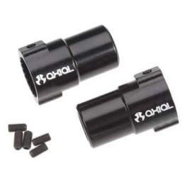 XR10 Alu adaptéry pevné nápravy (čierne, 2 ks)
